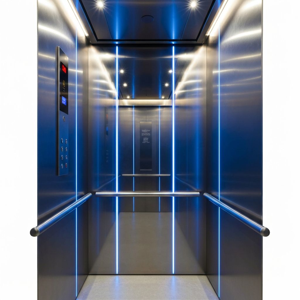 Modern elevator interior